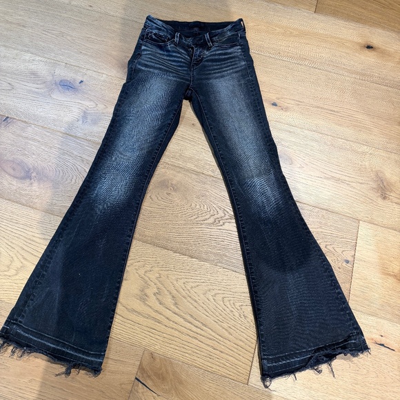 Women's Buckle Black Flared Jeans Fit No. 53 SZ 25X32 - Picture 2 of 7